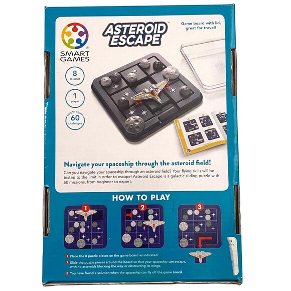 Smart Games Asteroid Escape One Player Puzzle Game Brain Training Homeschool Fun - Picture 2 of 4